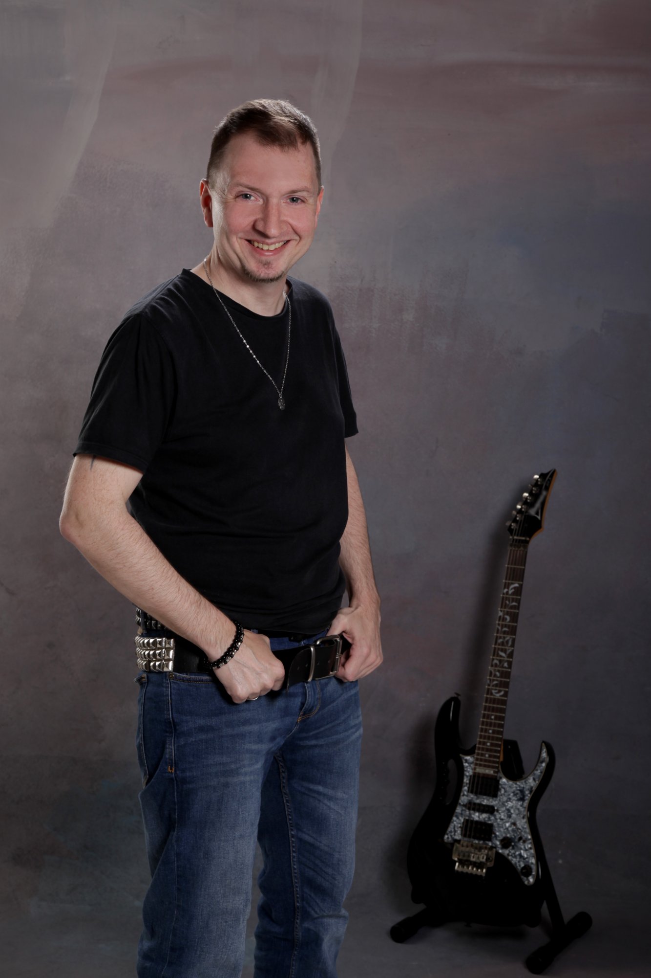 Thomas Hansen mit E-Gitarre